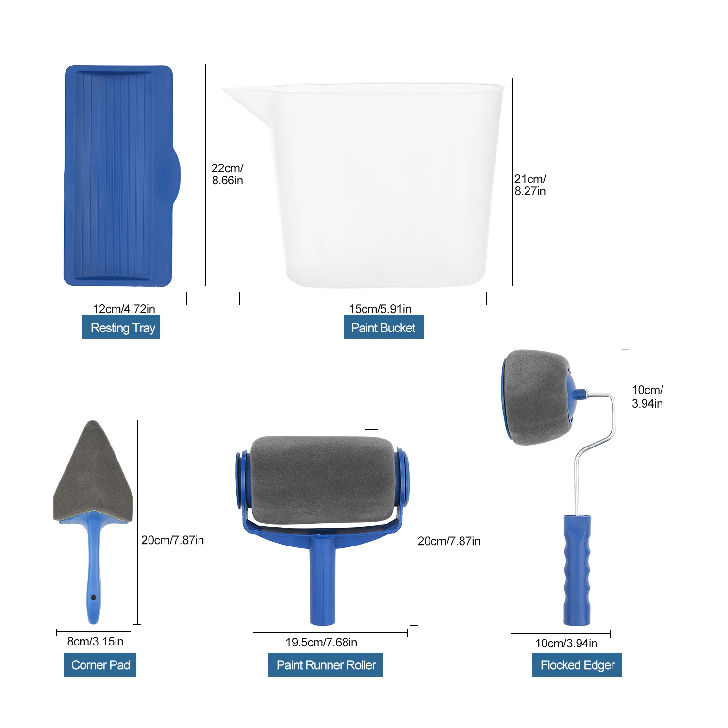 5 шт. набор многофункциональных Роликовых Кистей для украшения стен|Валики