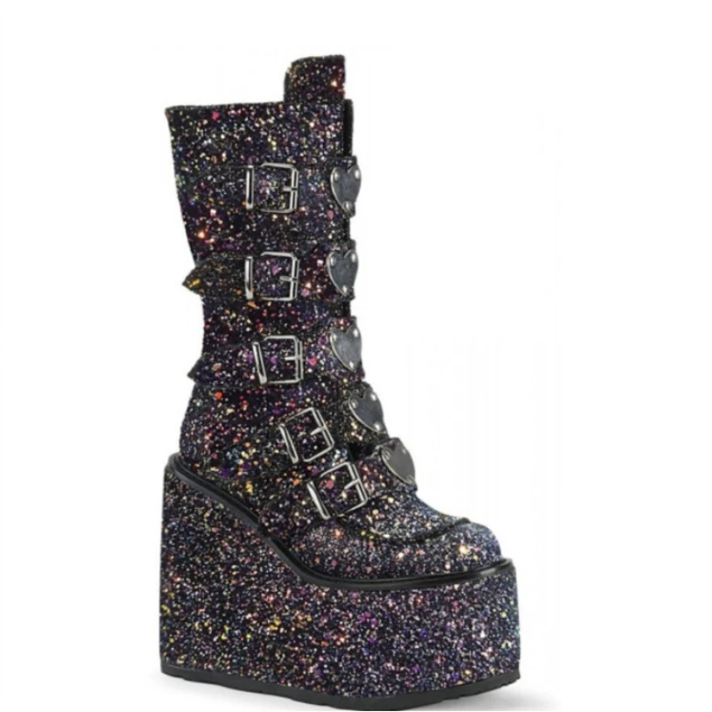 

Женские повседневные ботинки Martens, увеличивающие рост женские ботинки из искусственной кожи, женские мотоциклетные Зимние ботильоны, женск...