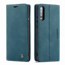 Leather Case For Samsung Galaxy A70 S Multifunctional Luxury Magnetic Flip Plain Wallet Bumper Phone Cover For Samsung A 70 Etui
