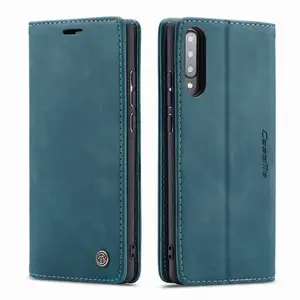 leather case for samsung galaxy a70 s multifunctional luxury magnetic flip plain wallet bumper phone cover for samsung a 70 etui free global shipping