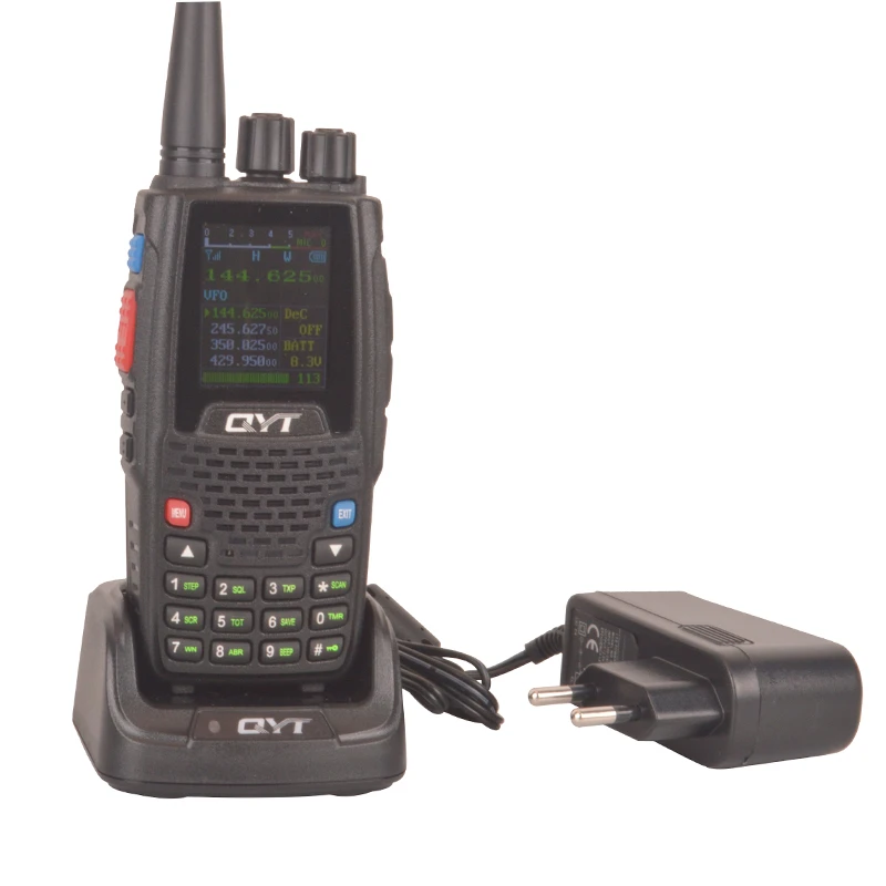 Четырехдиапазонный режим ожидания TX и RX Walkie talkie Scrambler QYT KT-8R портативный FM VOX цветной экран двухстороннее радио