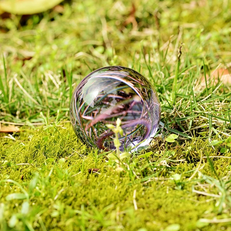 

KAINAI фиолетовый прозрачный кристалл медитация 50 мм объектив шар фотография Рейки Исцеление магический драгоценный камень чакра Кристалл dec ...