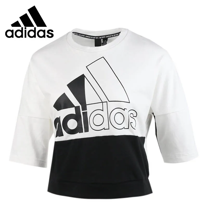Новое поступление оригинальные женские футболки Adidas W 2CB SS CREW спортивная одежда с