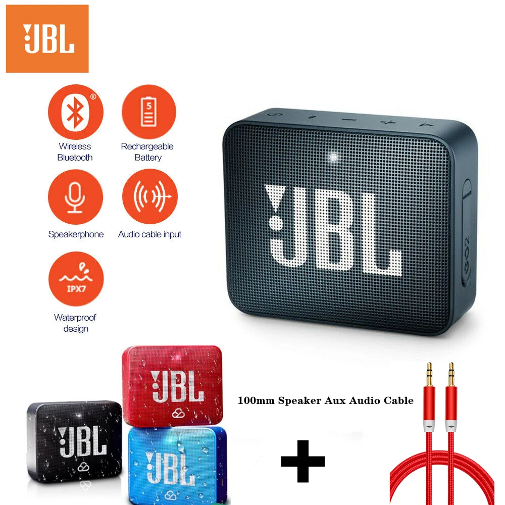 Новый оригинальный JBL Go 2 GO2 Мини Портативный беспроводной IPX7 водонепроницаемый