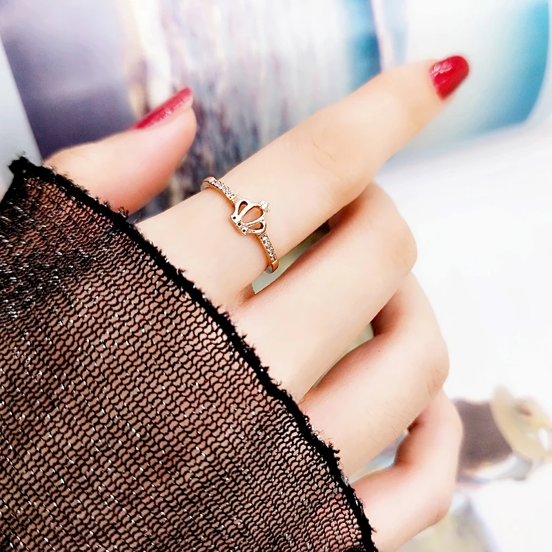 Женское кольцо в форме короны розовое золото Прямая поставка с завода | Украшения