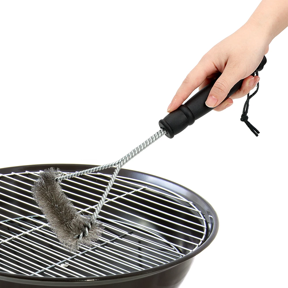 

BBQ Cleaning Tools With Handle Non-stick Cooking BBQ Tools Barbecue Grill Brush Wire Bristles Cleaning Brushes