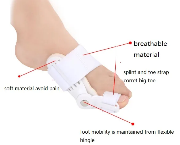 1 шт. корректор большого пальца ноги вальгусная деформация выпрямитель