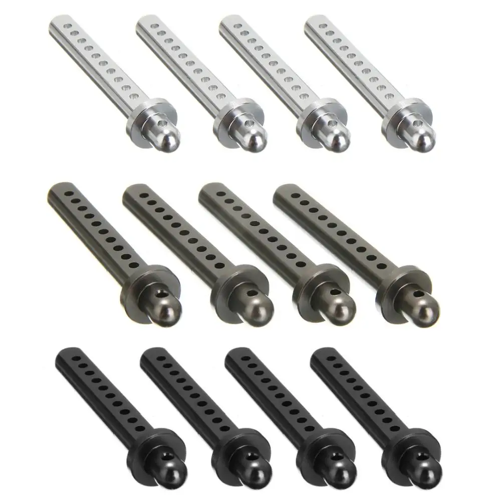 4 unids/набор de aluminio carroceria coche control remoto montajes poste para las 1:10 Axial SCX10 90022 90027 900|Детали и