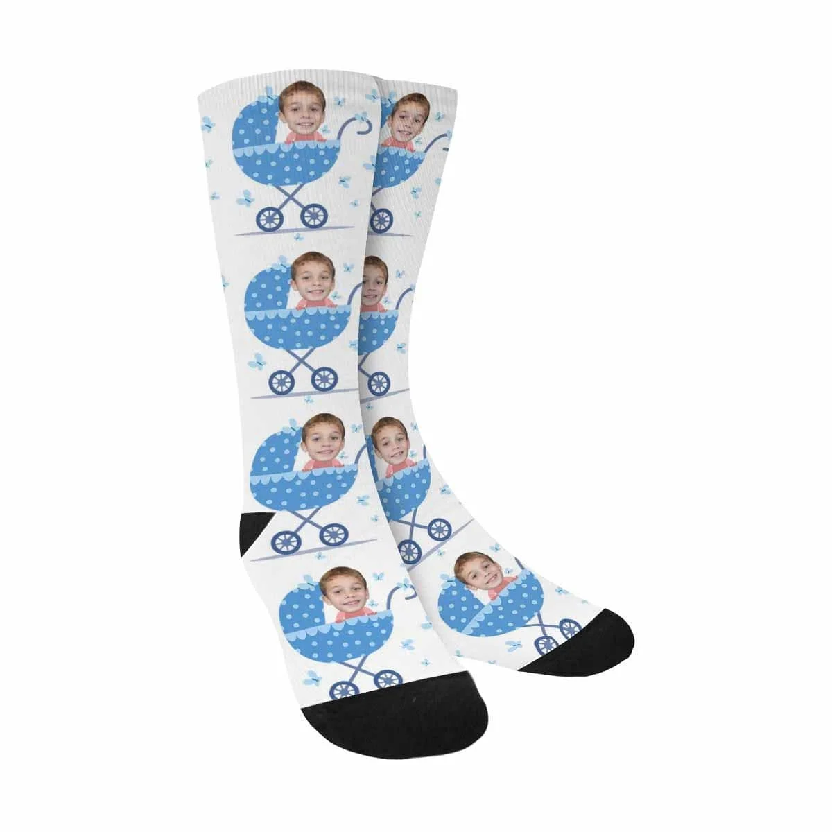 

Custom Face Baby Pram Sublimated Crew Socks