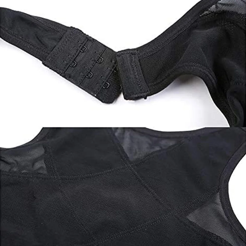 

Women Plus Size Full Coverage Wirefree Lace Front Closure Bra Racerback big size 32 34 36 38 40 42 44 46 48 50 C D DD E F G H