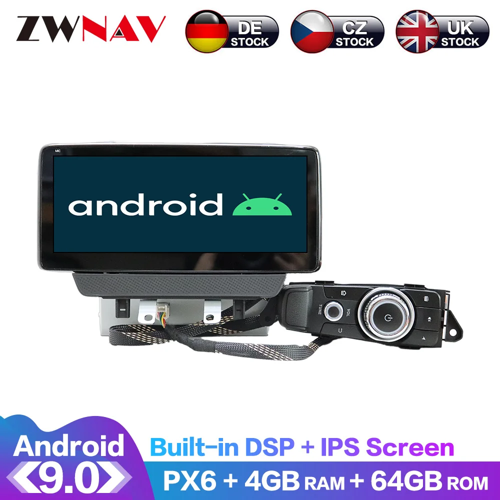 Андроид 10 PX6 4G + 128G DSP Carplay Радио DVD плеер GPS навигации для Mazda 2 CX 3 2018 2019 2020 2021 головное