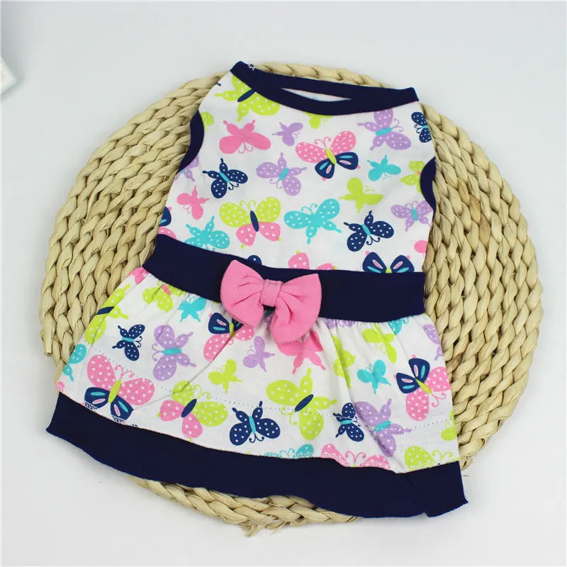 

Cute Flower Pet Dress For Dogs Cats Cozy Summer Puppy Skirt Pet Dress Sundress Princess Party Small Dog Skirt Outfit Dog Clothes