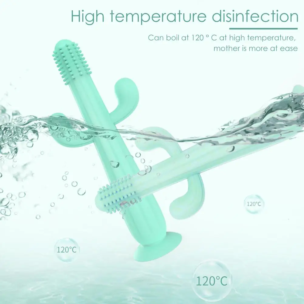 Детский Прорезыватель мягкий силиконовый Материал трехмерной кактус игрушка