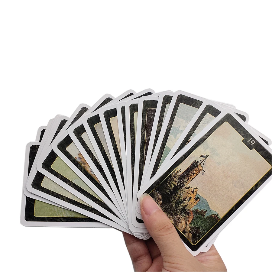 Lenormand карты с изображением ораклов гадания таро английская версия развешивание