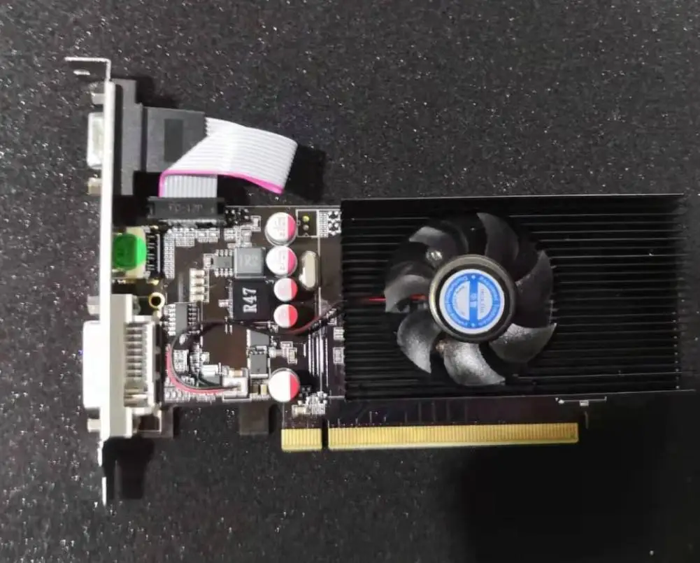 1pc Geforce Chipset Super Video Card GT610 1GB DDR2 Graphics Card 1 GB 64bit Placa Graphics for PC and LP Case