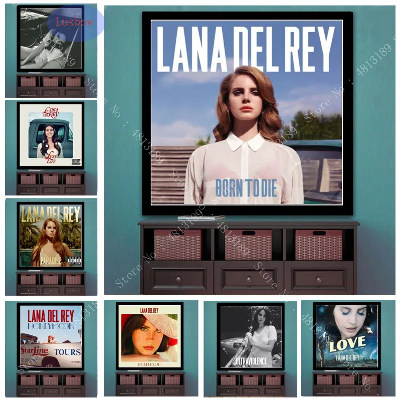 Хит художественный музыкальный альбом HD печать Лана Дель Рей музыка певица