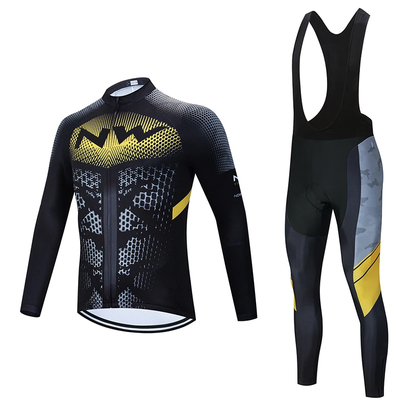 2020 NW Pro team Весенний костюм из джерси с длинными рукавами брюки нагрудник Одежда