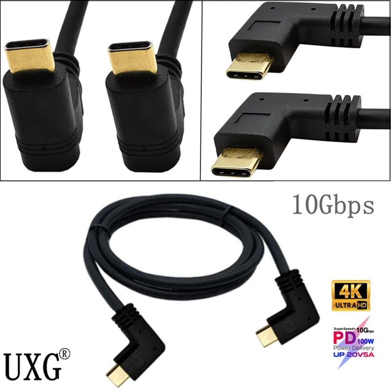 0 3 м 1 90 градусов USB-C для кабель правый и левый угол USB Type-C со штыревыми