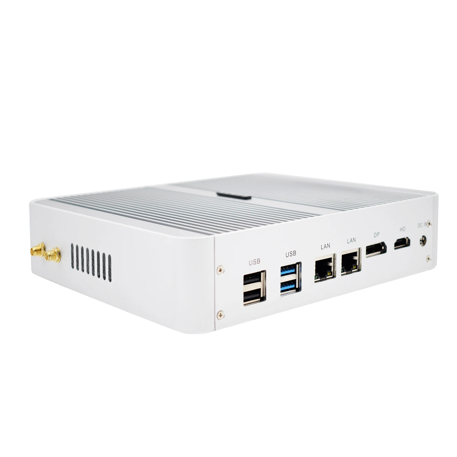 Barebone Настольный компьютер Intel Core i5 7260u ubuntu мини ПК 2 * lan dual HD Iris Plus graphics 640 M.2 2DDR4 32 Гб SD
