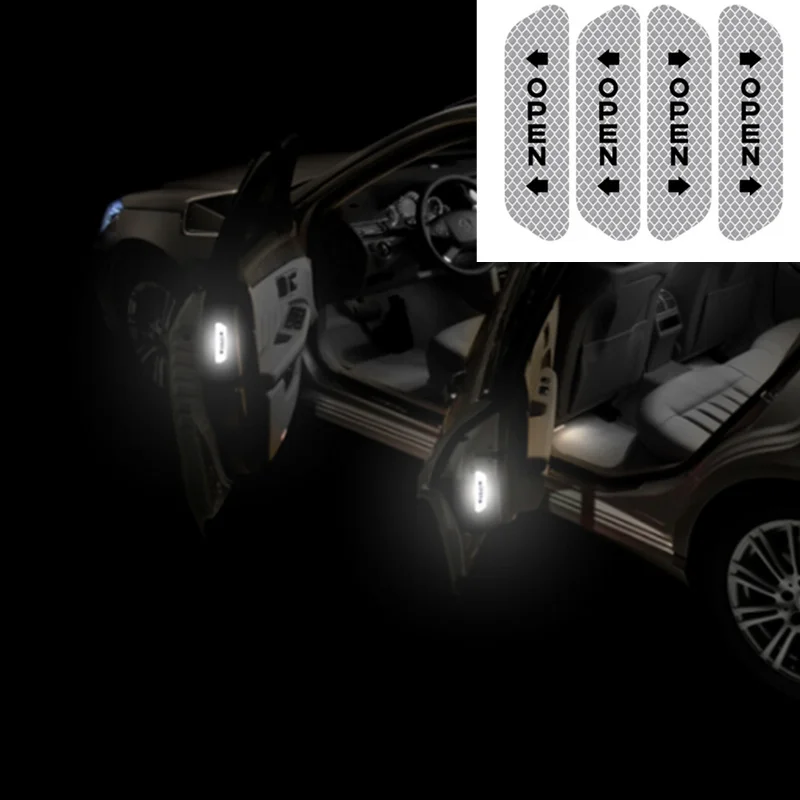 4 шт. Предупреждение светоотражающие наклейки на двери автомобиля для Mini Cooper R52 R53