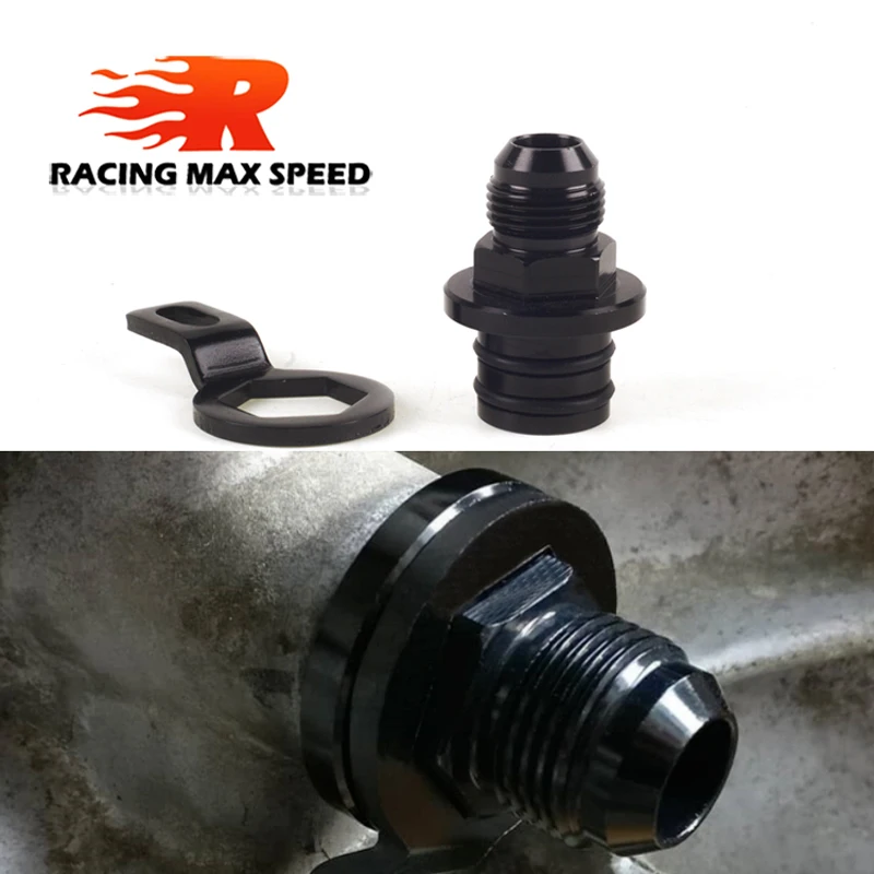 Бесплатная доставка Новые черные фитинги блок вилка адаптер дышащие для 10AN -suit