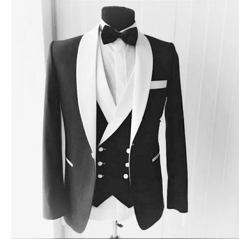 Женский смокинг для жениха комплект из трех предметов куртка и брюки с