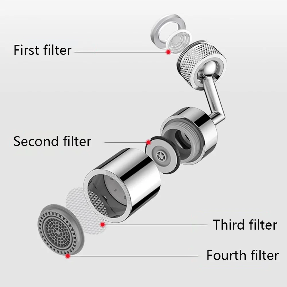 Weroom 720°Rotating Nozzle for Faucet All-Copper Mixer Aerator Water Tap With Filter For Kitchen &amp Bathroom | Обустройство дома