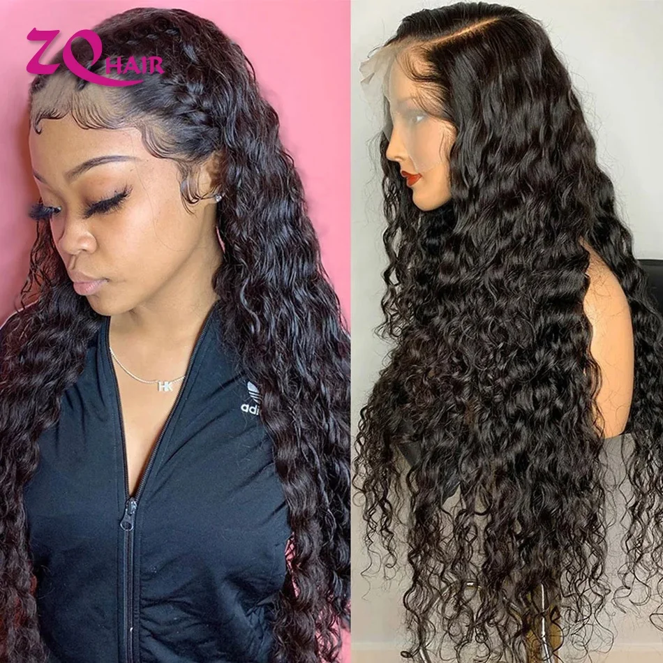 

Глубокая волна прозрачный Синтетические волосы на кружеве парики из натуральных волос на кружевной 30 дюймов, Remy (Реми бразильские кружева З...