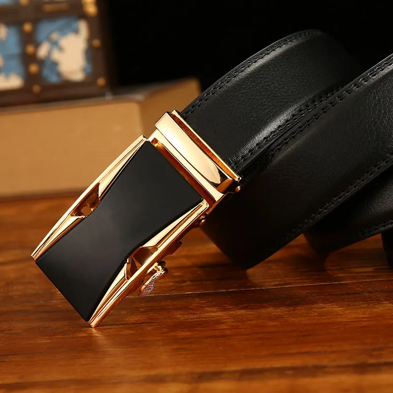 Anxianni Luxury brand belt natural cowhide high quality free shipping Automatic buckle  premium hot sale