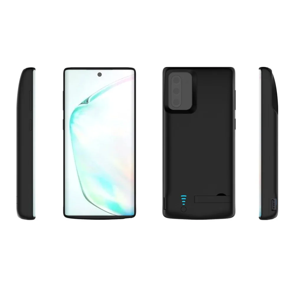 Внешний аккумулятор, зарядное устройство для samsung Galaxy Note 10 Plus, 5G, 6000 мА/ч, противоударный чехол для samsung note10, 5000 мА/ч, мягкий чехол-подставка