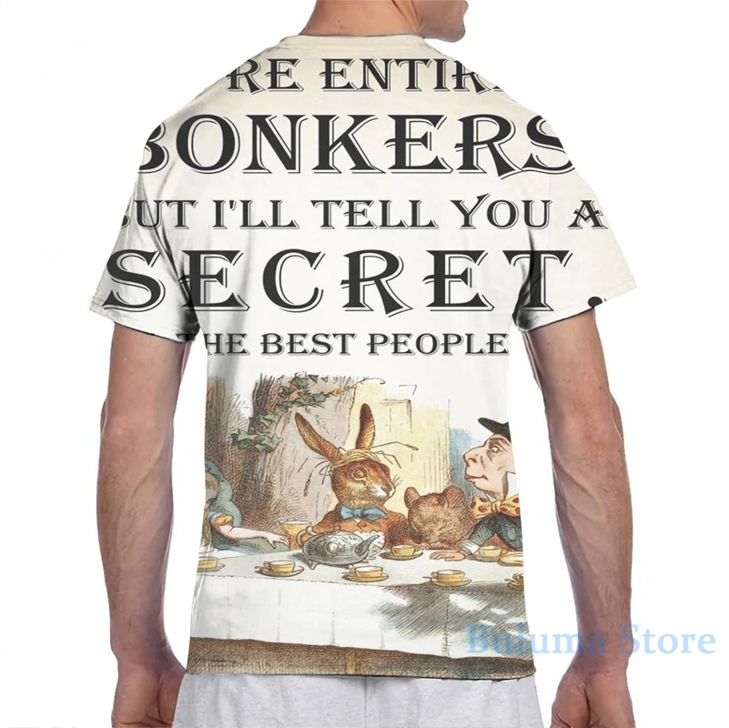 Футболка унисекс с надписью Алиса в стране чудес | Мужская одежда