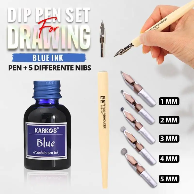 Набор ручек Dip Pen для рисования мультфильмы металлические комиксы рисунок