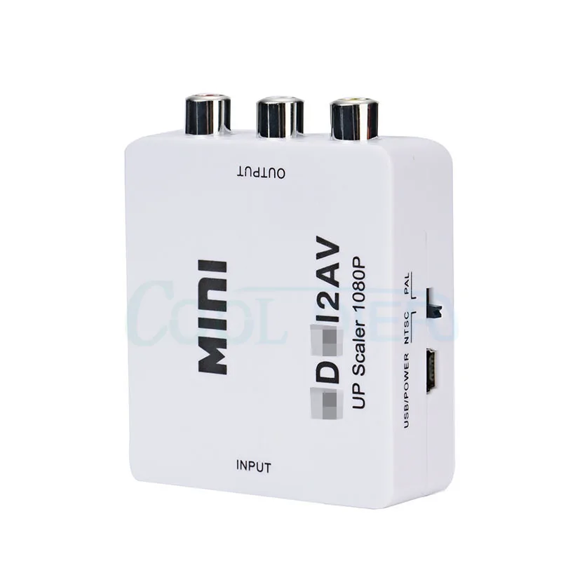 HD 1080P HDMI совместимый адаптер скалер AV композитный преобразователь видео с RCA CVSB L/R