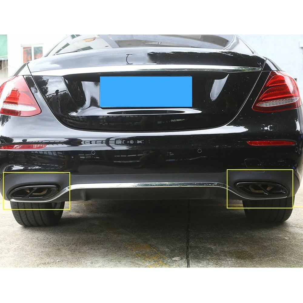 Автомобильный глушитель Накладка для Mercedes Benz GLC C E Class W213 W205 GLC C A Class A180 A200 W176 AMG трубы