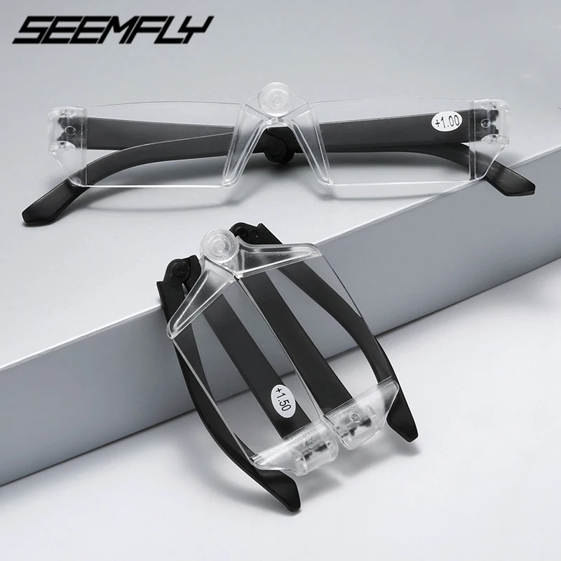 

Seemfly Folding Reading Glasses With Case Men Women Fashion Portable Presbyopic Eyeglasses Hyperopia Eyewear Spectacle Unisex