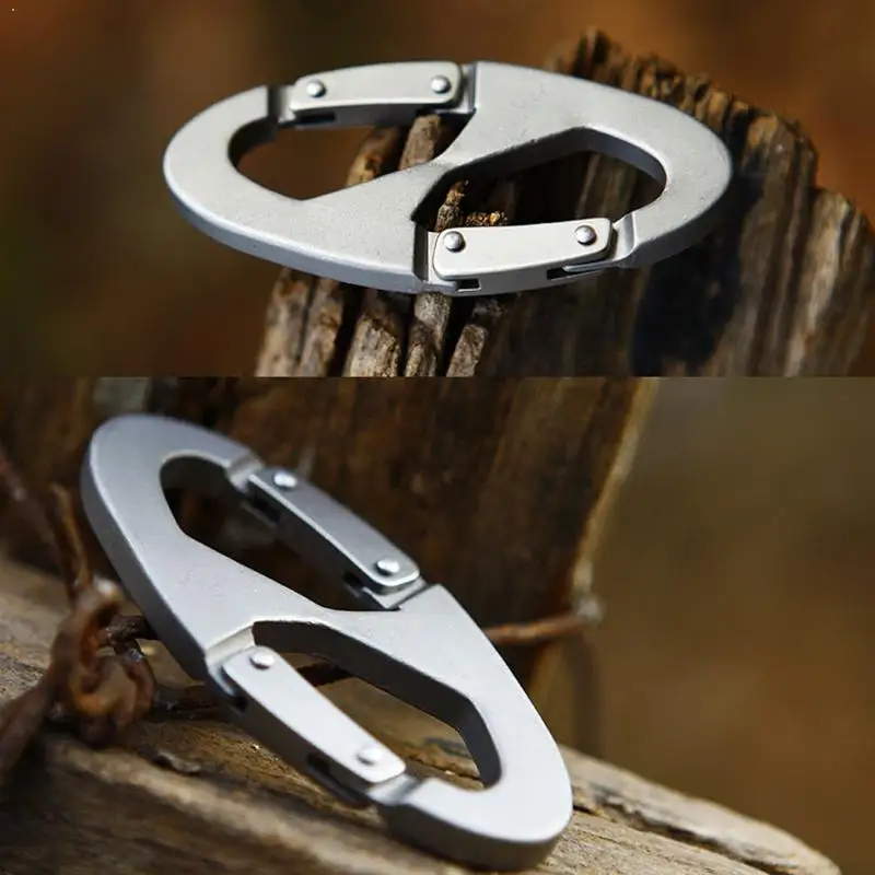 Simple Portable 8-shaped Carabiner High-quality Multi-function Ring key Aluminum Alloy Metal Keychain Buckle | Спорт и развлечения