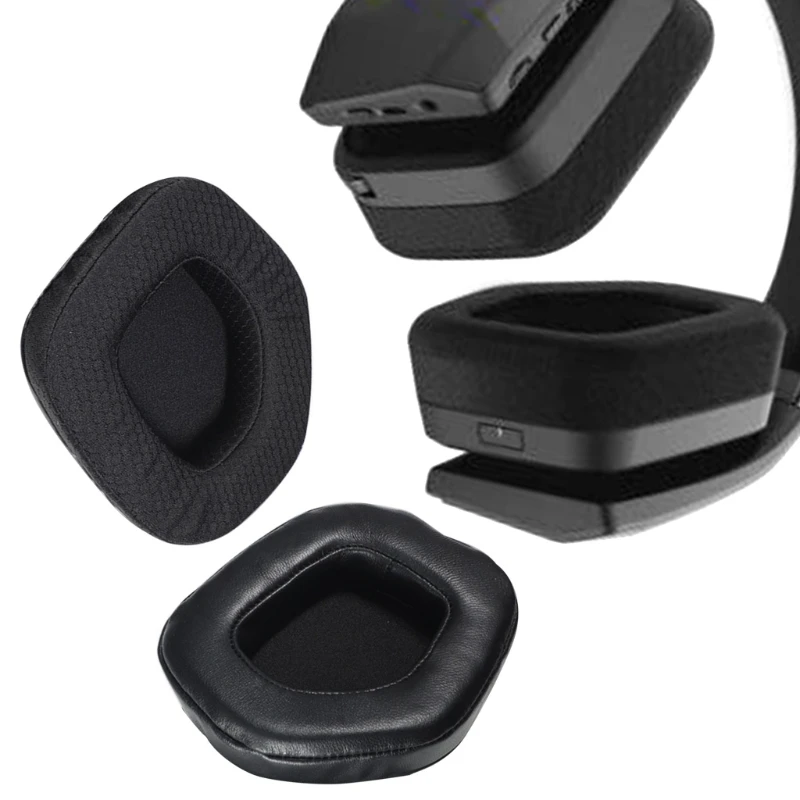 

Replacement Leather Ear Pads Cushion Cover Earpads for alienwa AW988 Wireless Headset Accessories X37D