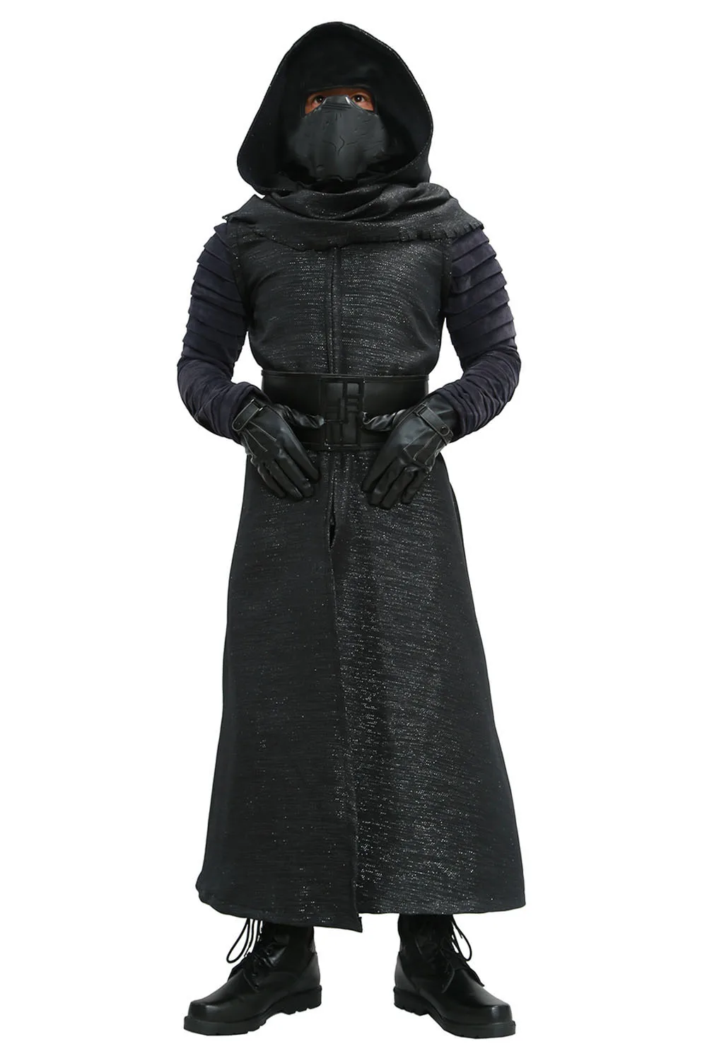 X-COSTUME Kylo Ren костюм Звездные войны 7 The Force Awakens Косплей злодей роскошный взрослый костюм на Хэллоуин и маска черный