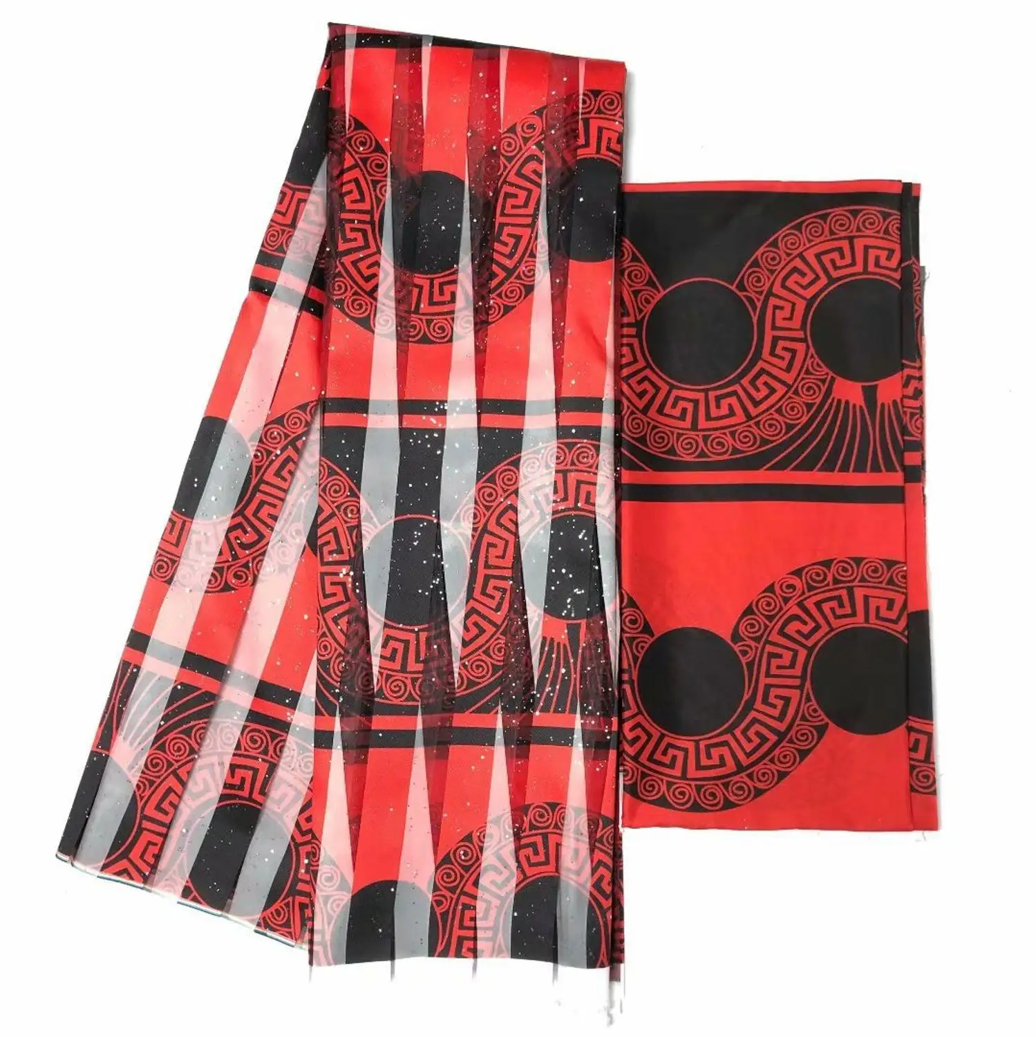 4 ярдов красного цвета шелковой органзы соответствия 2 шифоновое платье из шелка