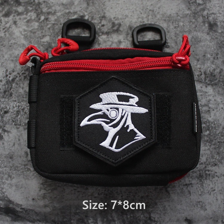 Патчи с вышивкой Чумного доктора шестигранные медицинские декоративные военные