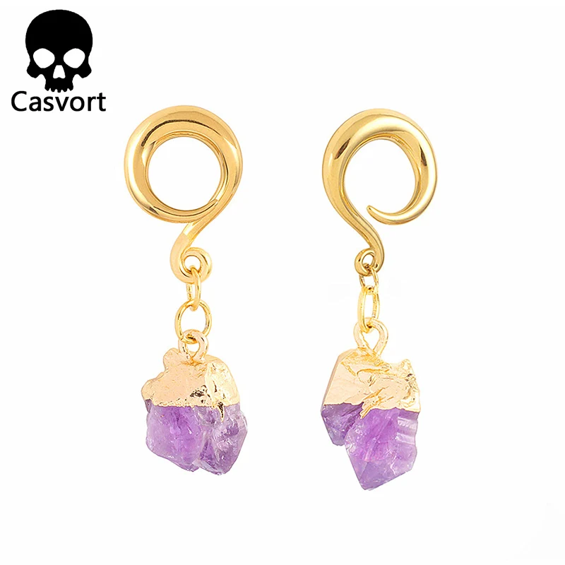 Casvort Новые Нерегулярные Серьги с драгоценными кристаллами висячие серьги крючок