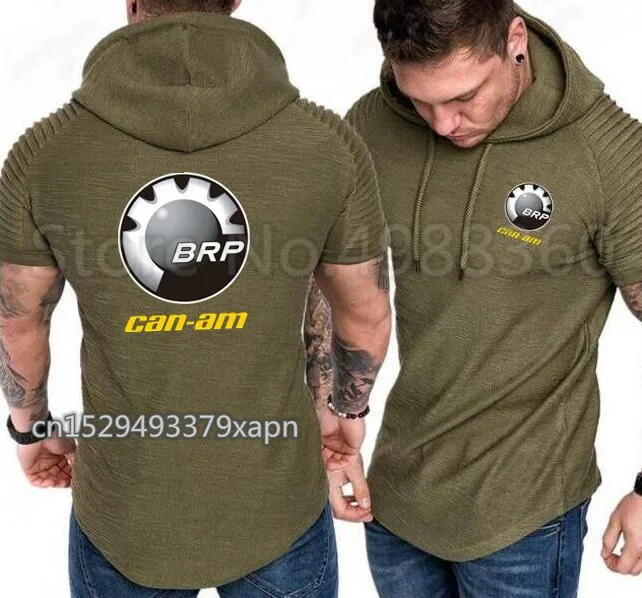 BRP Can-am толстовки с коротким рукавом мужская повседневная тонкая толстовка в