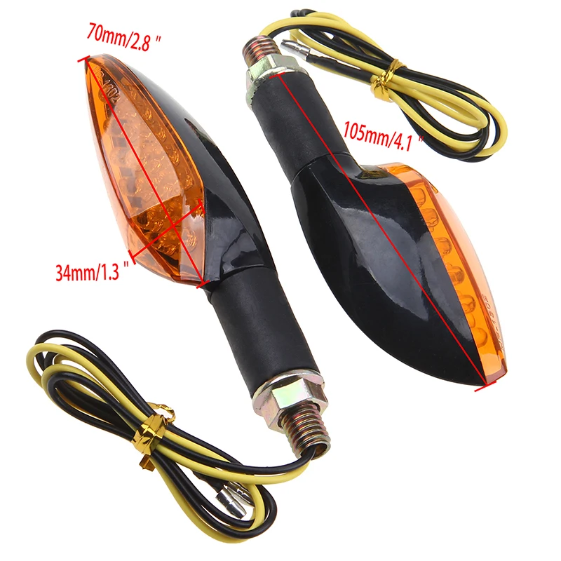 Светодиодные поворотники POSSBAY для мотоциклов указатели поворота Honda Kawasaki Suzuki Toyota