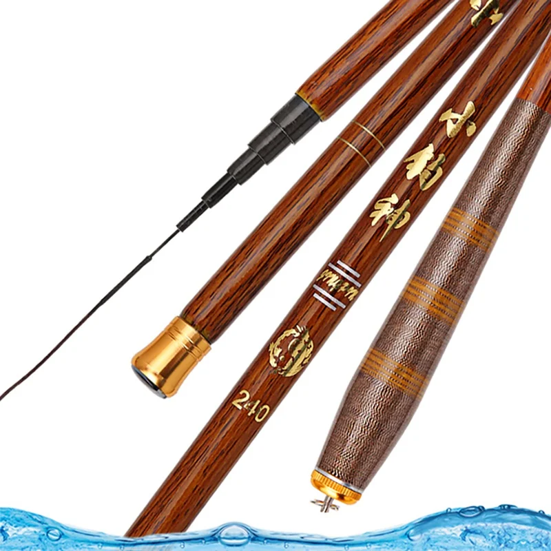 1.8 M 3.6 3.9 Hand Pole Short Section Stream Fishing Rod Carbon Imitation Wood Grain 3.0 High New | Спорт и развлечения