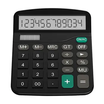Office Finance Calculator Calculat Plastic Solar Computer Business Finance Office Calculator 12-Bit Desktop Calculator Office 1