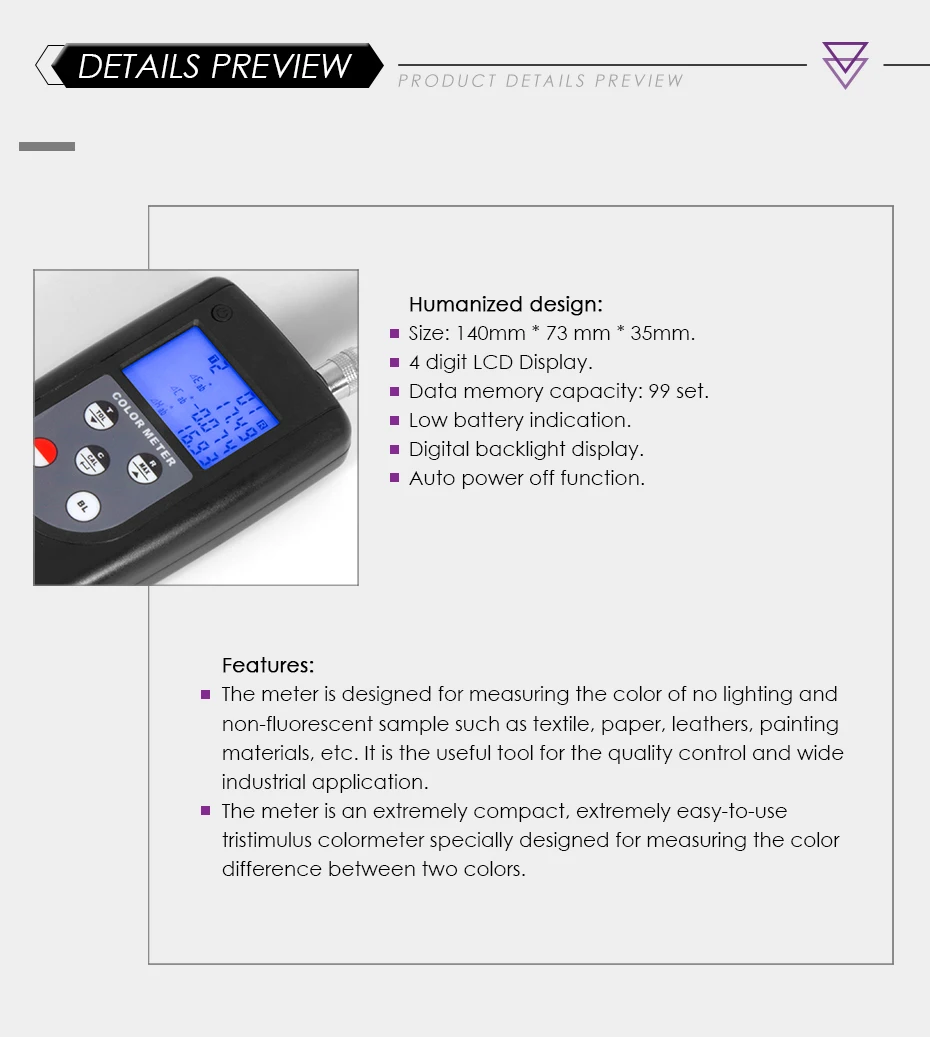 Landtek CM-200S измеритель цвета Цифровой точный лабораторный цветной imeter анализатор цвета для измерения разницы цвета между двумя цветами