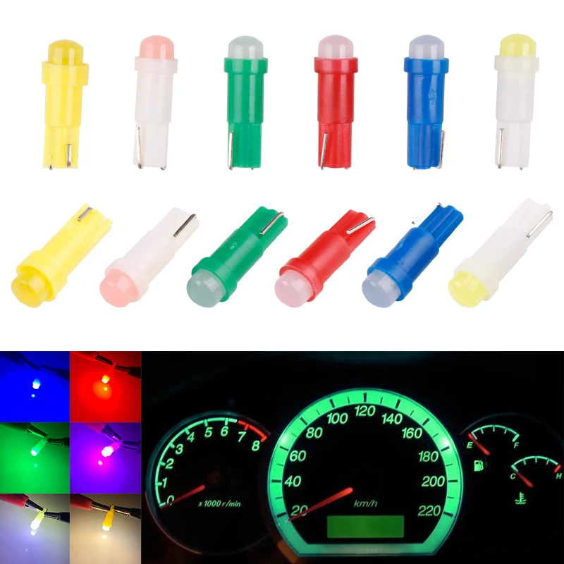 20x автомобилей COB T5 1SMD приборной панели потепления лампы W3W W1.2W светодиодный