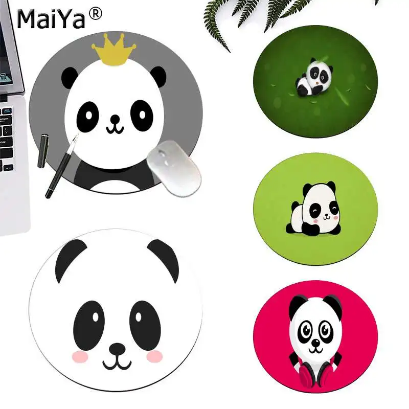 

Новый Забавный мультяшный круглый коврик для мыши MaiYa с принтом панды, компьютерный коврик для ПК, нескользящий коврик для ноутбука и ПК, ков...