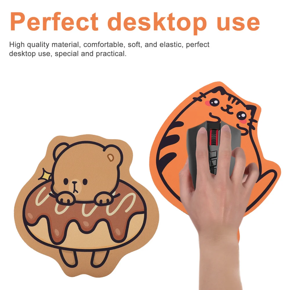 

2Pcs Cartoon Animal Gaming Pad Anti-Skid Mats for Computer