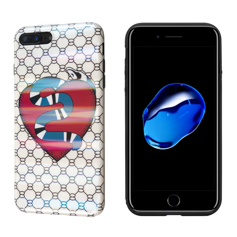 Роскошный глянцевый мягкий силиконовый чехол из ТПУ для iPhone 6 S 7 8 Plus XR X XS Max милый с